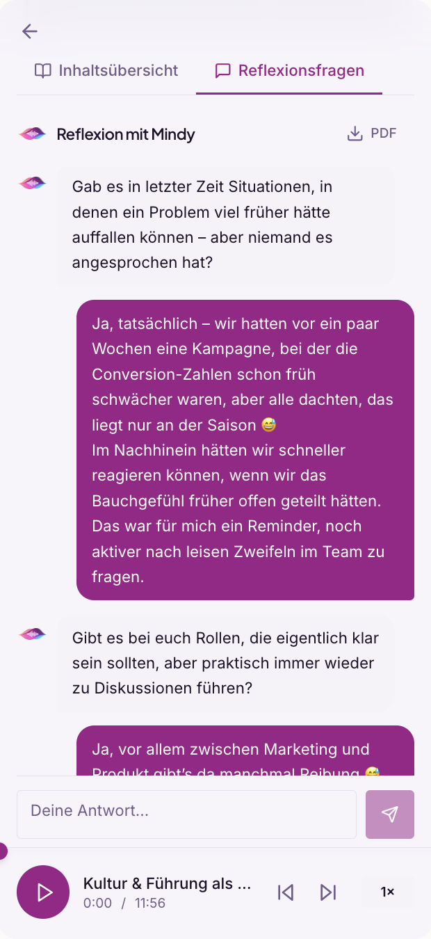 Mindy Reflexions-Chat